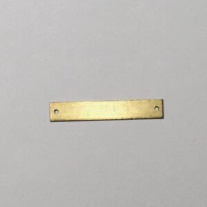 Plaque nominative avec trous