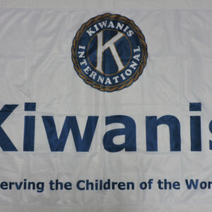 Kiwanis vlag 100 x 150 logo
