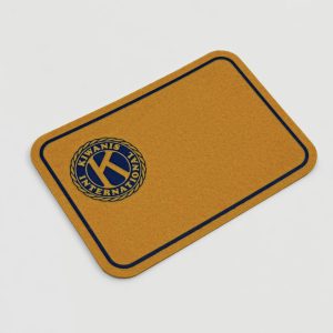 Gele patch blanco logo