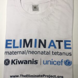 T-shirt wit "eliminate" l