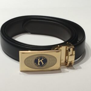 Leder riem (135 cm) zwart/bruin reversable