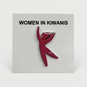 Pin Woman in Kiwanis - Fushia