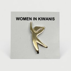 Pin Woman in Kiwanis - Goud