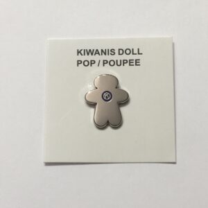 pin kiwanis pop - silver