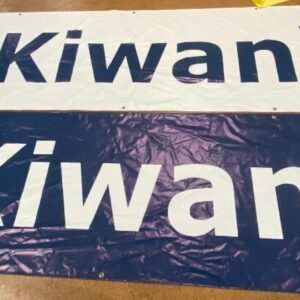 Banner kiwanis 4x1m blue