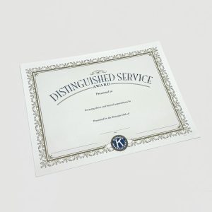 Distinguished service award