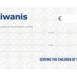 "Kiwanis" check - dutch / français
