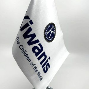 Drapeau de table blanc